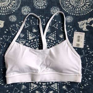 Lululemon Flow Y Sports Bra, white